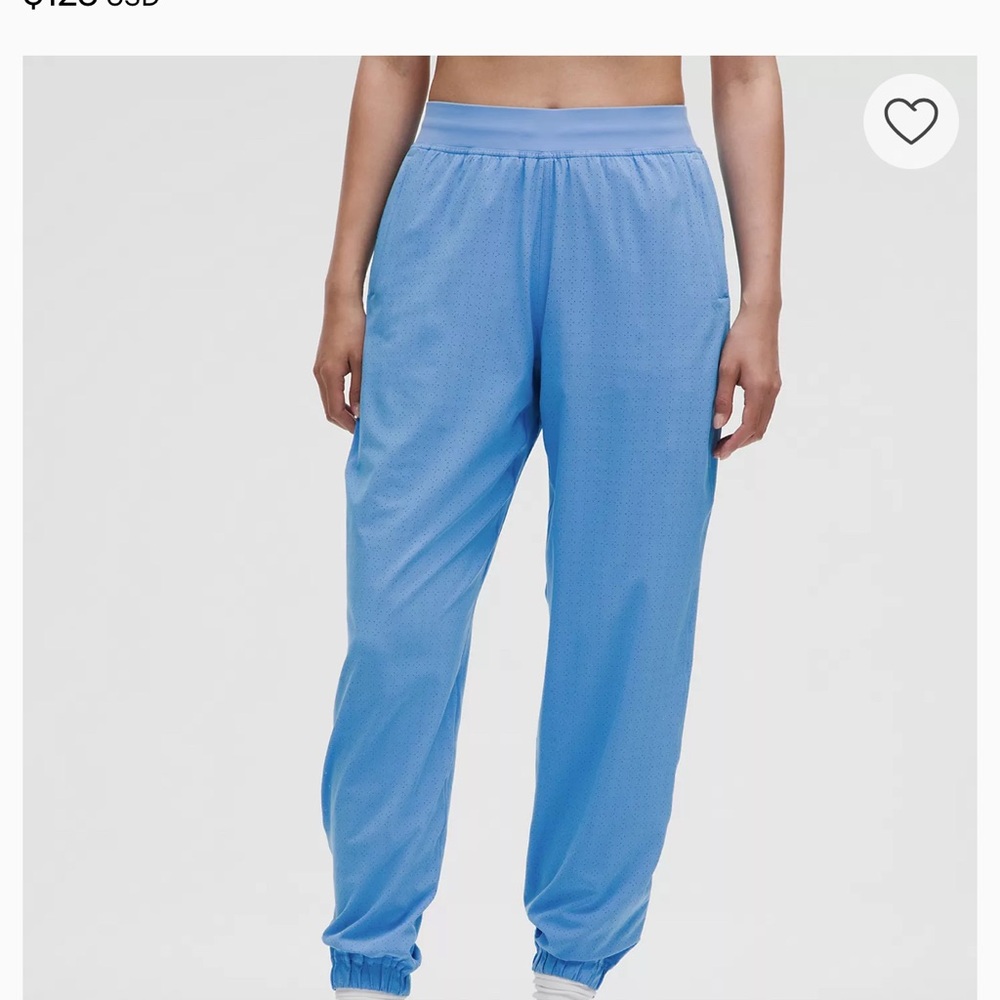 Adapted State Perforated High-Rise Jogger Pool Party